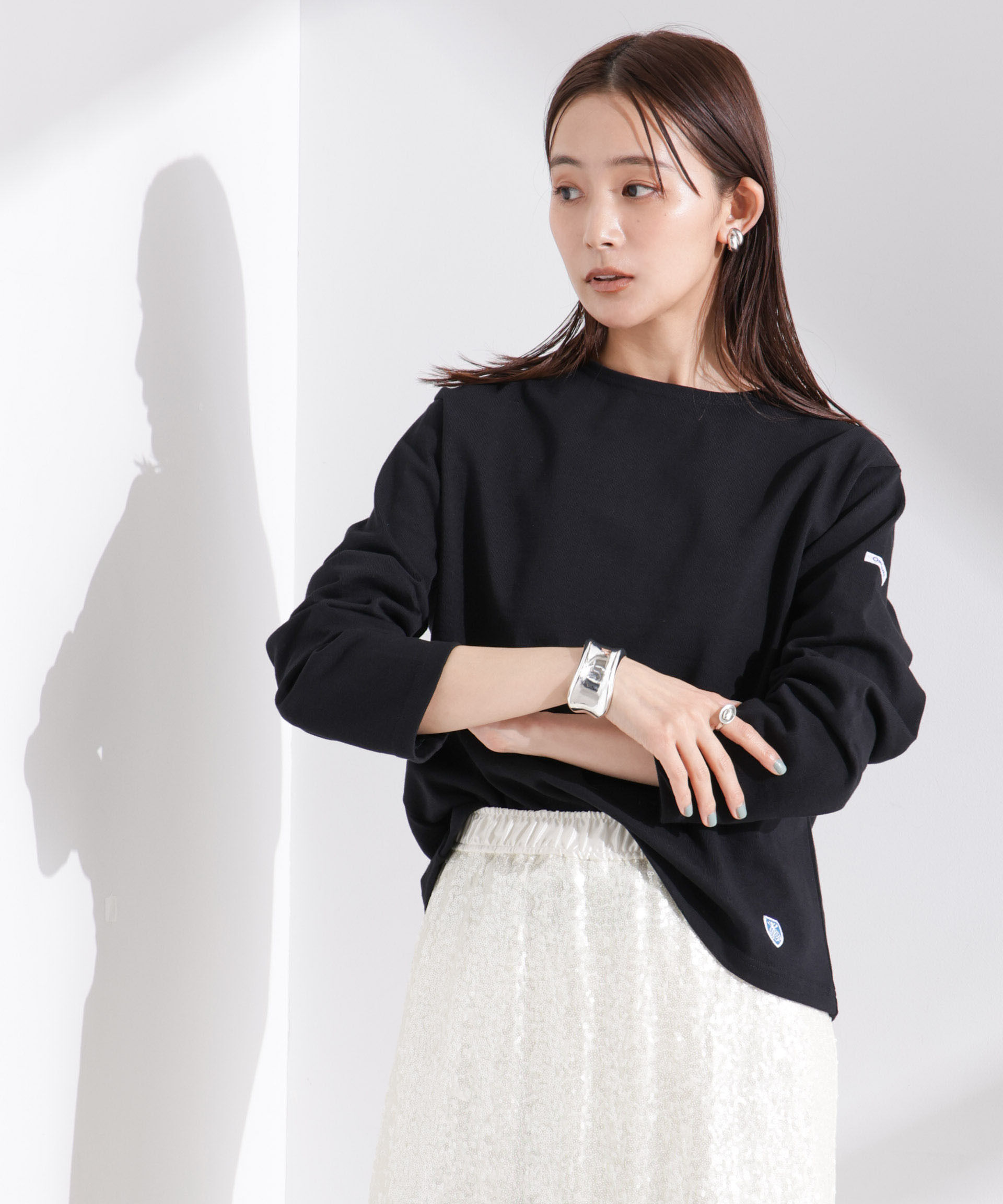 nano･universe「ORCIVAL/クルーネック ロングスリーブ PO」|Tシャツ・カットソー|