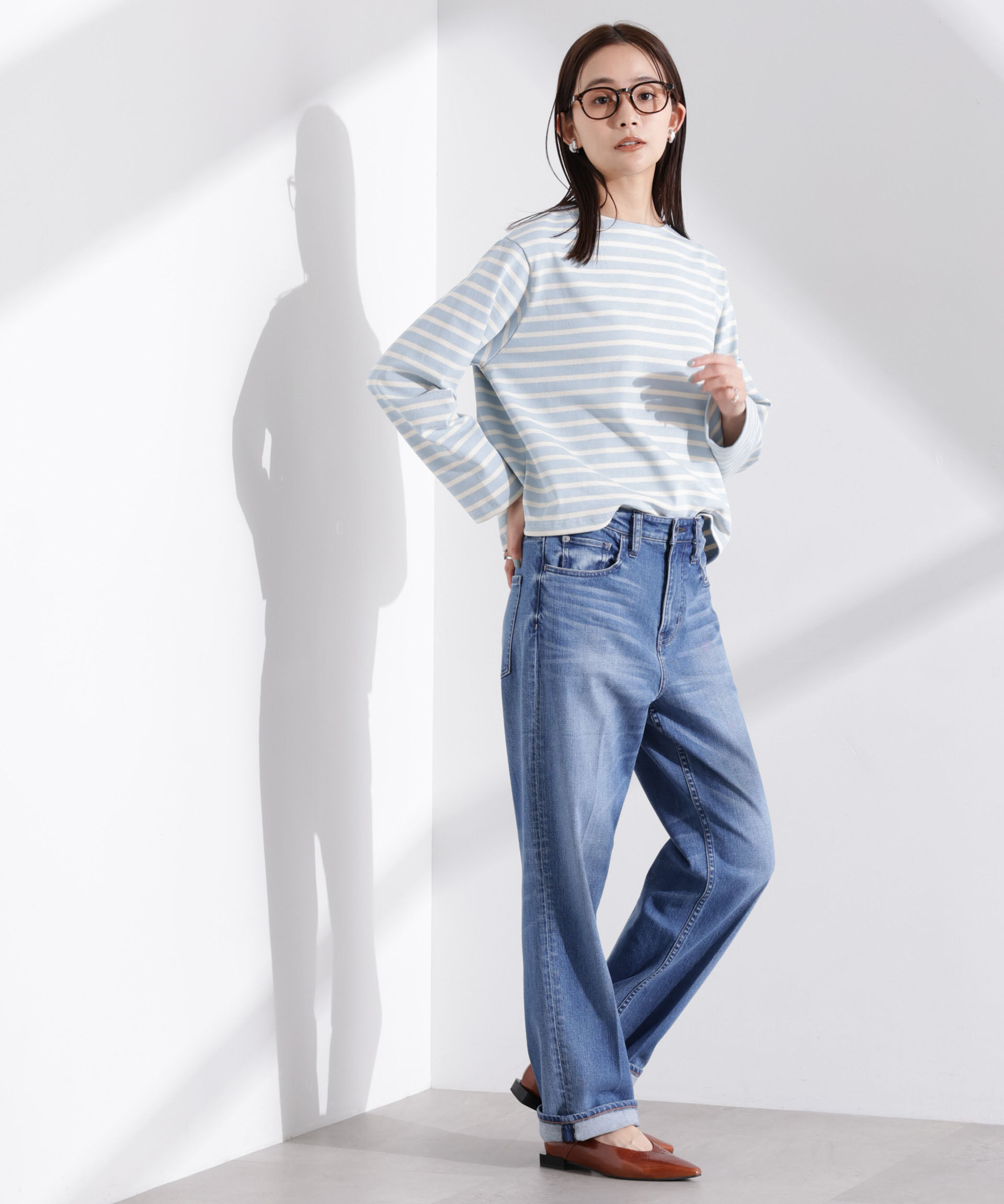 nano･universe「ORCIVAL/クルーネック ロングスリーブ PO」|Tシャツ・カットソー|