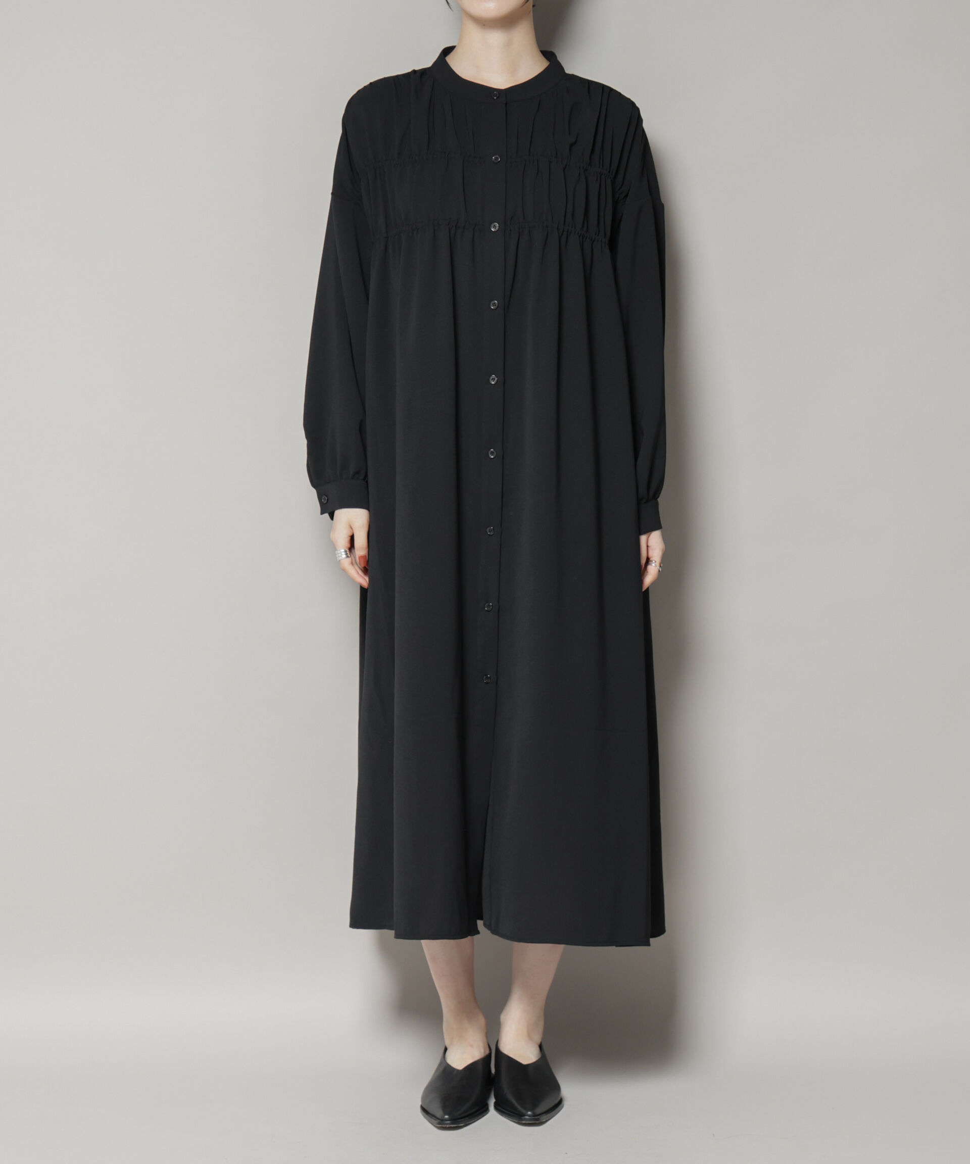 nano･universe「ギャザー切り替えデザインワンピース」|ワンピース|