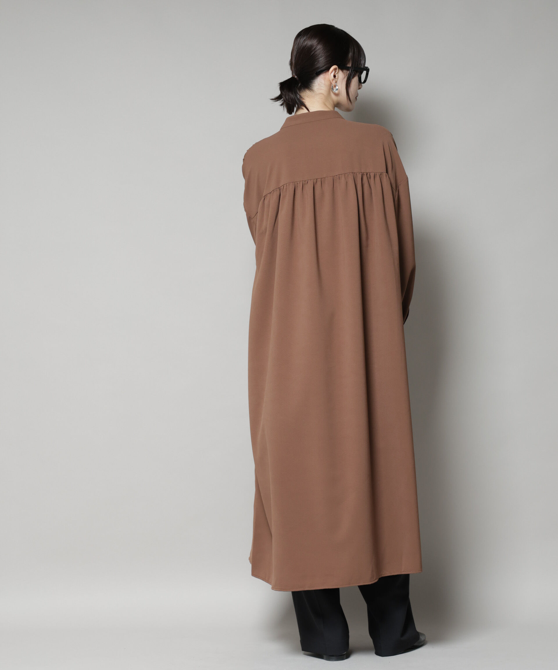 nano･universe「ギャザー切り替えデザインワンピース」|ワンピース|