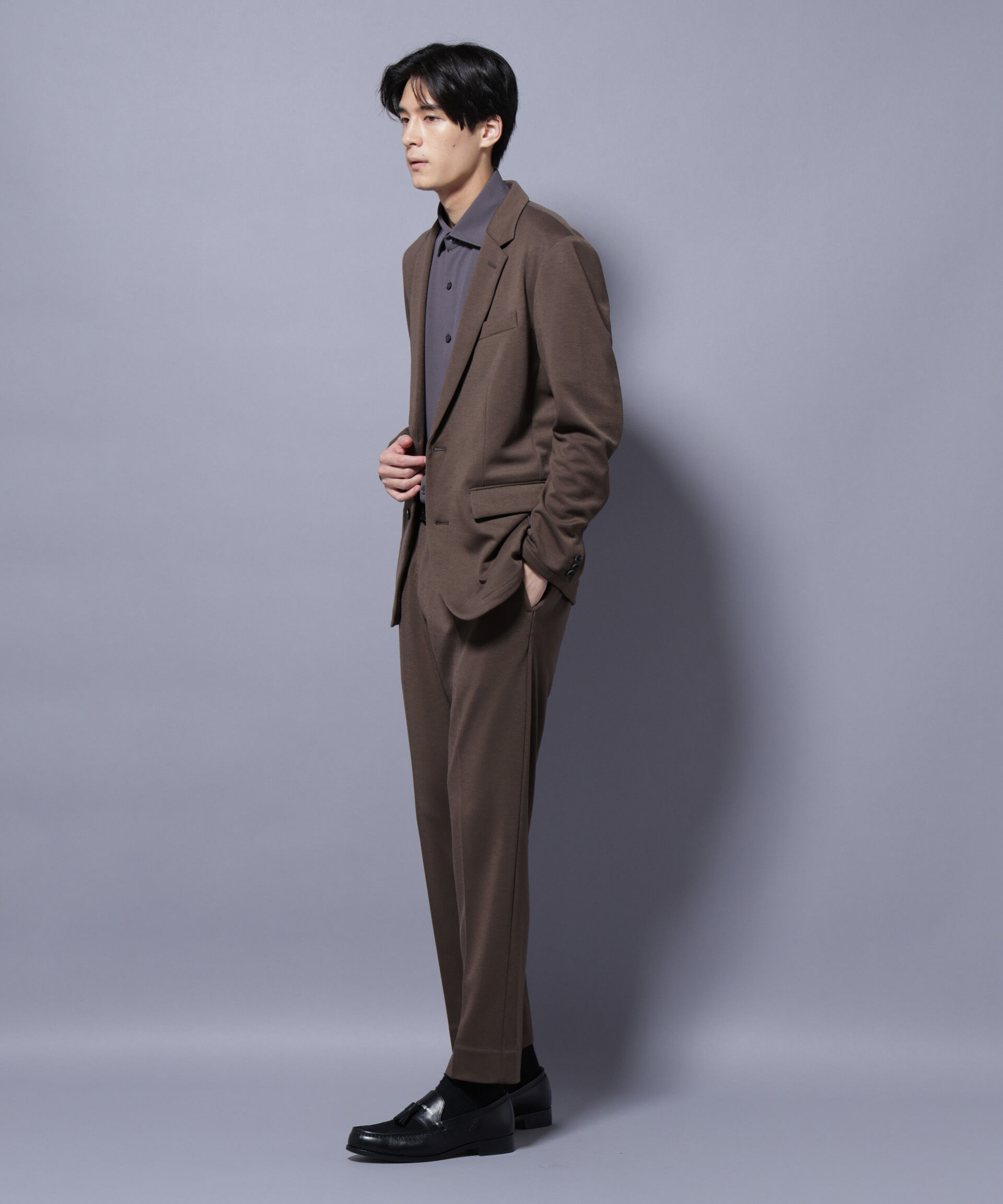 nano･universe「「Damerino」ポンチストレッチセットアップ」|スーツ|