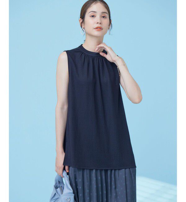 組曲「【速乾】ドライタッチ スリーブレス トップス」|Tシャツ・カットソー|ブラック系