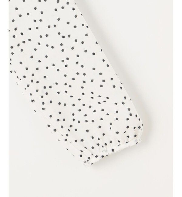 自由区「【洗える】ロイヤルシフォンドット柄 ブラウス」|シャツ・ブラウス|