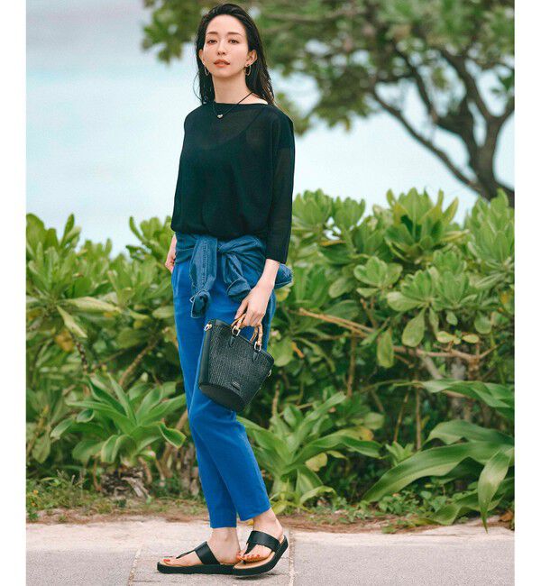 23区「【CLASSY.6月号掲載/Oggi4月号掲載】雑材 バンブー ハンドル ショルダー」|ショルダー・メッセンジャー|