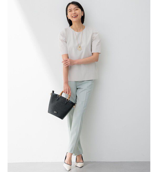 23区「【CLASSY.6月号掲載/Oggi4月号掲載】雑材 バンブー ハンドル ショルダー」|ショルダー・メッセンジャー|