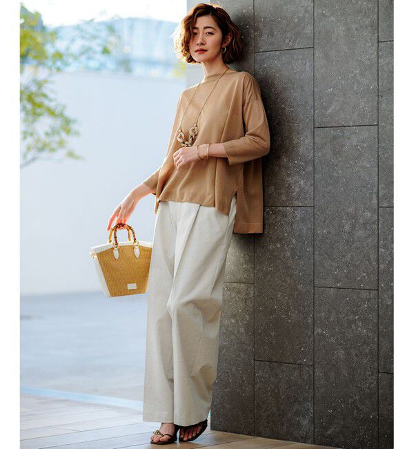 23区「【CLASSY.6月号掲載/Oggi4月号掲載】雑材 バンブー ハンドル ショルダー」|ショルダー・メッセンジャー|