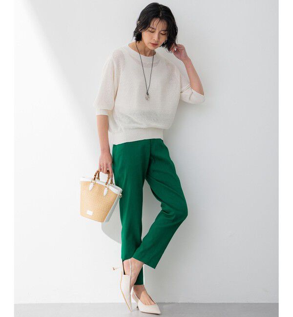 23区「【CLASSY.6月号掲載/Oggi4月号掲載】雑材 バンブー ハンドル ショルダー」|ショルダー・メッセンジャー|