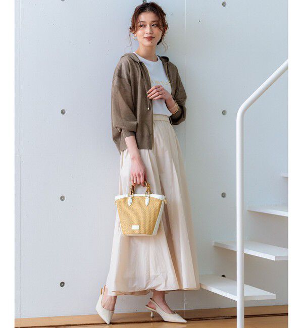 23区「【CLASSY.6月号掲載/Oggi4月号掲載】雑材 バンブー ハンドル ショルダー」|ショルダー・メッセンジャー|