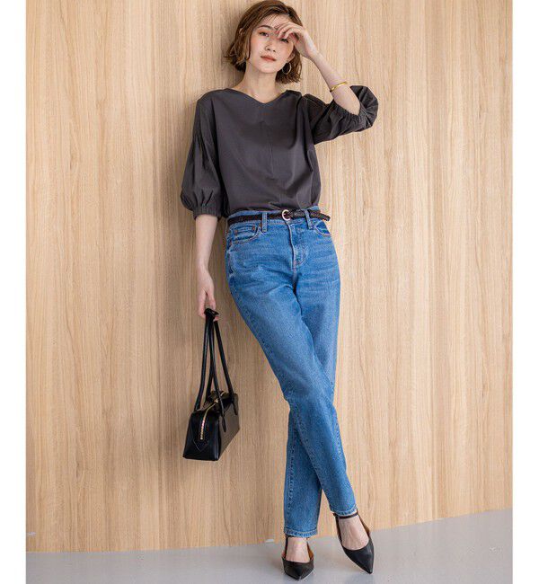 23区「【新色追加/洗える】スムースデザイン パフスリーブ カットソー」|Tシャツ・カットソー|