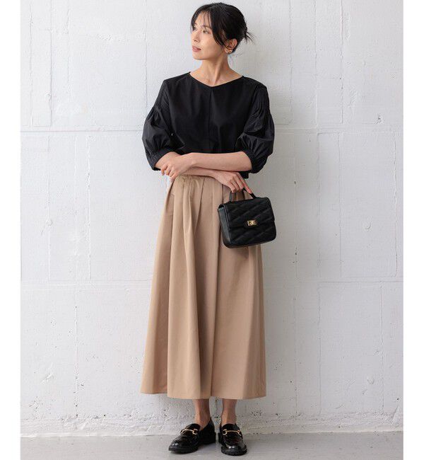 23区「【新色追加/洗える】スムースデザイン パフスリーブ カットソー」|Tシャツ・カットソー|