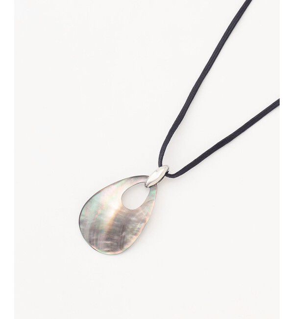 23区「ドロップシェル ネックレス」|ネックレス|ブラック系