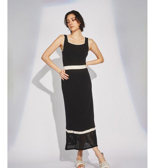 Diagram「メッシュヘムニットワンピース」|ワンピース|