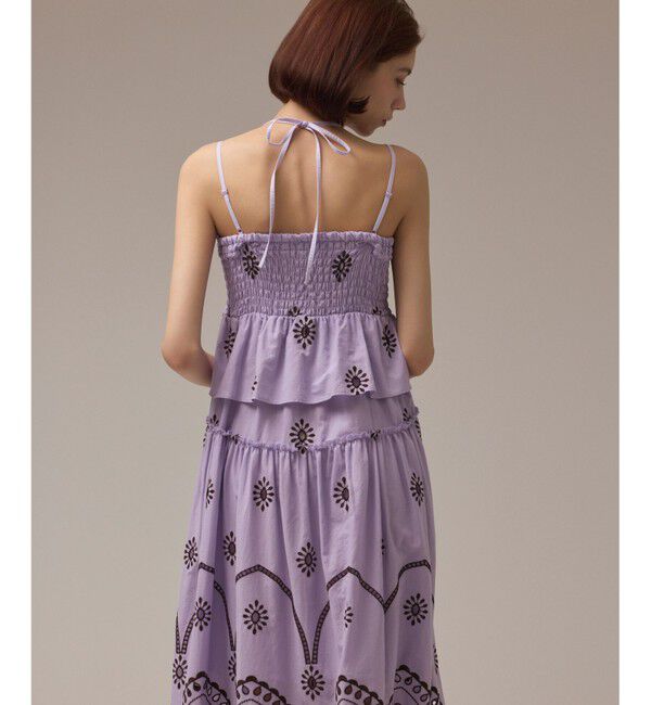 GRACE CONTINENTAL「カットワークマキシドレス」|ワンピース|