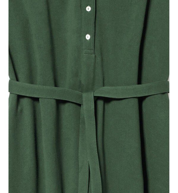 LACOSTE「ドルマンスリーブ鹿の子地ドレス / 鹿の子ワンピース マキシ丈 ロング丈」|ワンピース|