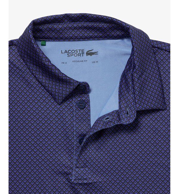 LACOSTE「ミニプリントウルトラドライゴルフポロシャツ」|スポーツ|