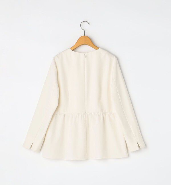 NOLLEY'S「《セットアップ対応》ツイル バーズアイペプラムブラウス」|シャツ・ブラウス|