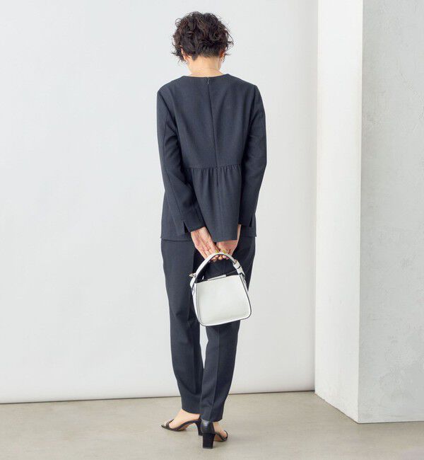 NOLLEY'S「《セットアップ対応》ツイル バーズアイペプラムブラウス」|シャツ・ブラウス|