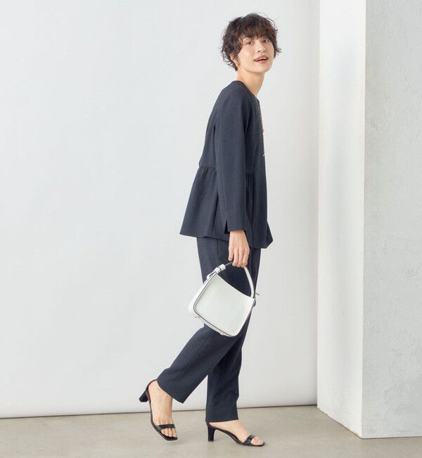 NOLLEY'S「《セットアップ対応》ツイル バーズアイペプラムブラウス」|シャツ・ブラウス|