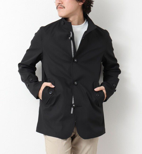 NOLLEY'S goodman「《ビジカジ対応》撥水パラシュートブルゾン 25SS」|ブルゾン・スタジャン|ブラック