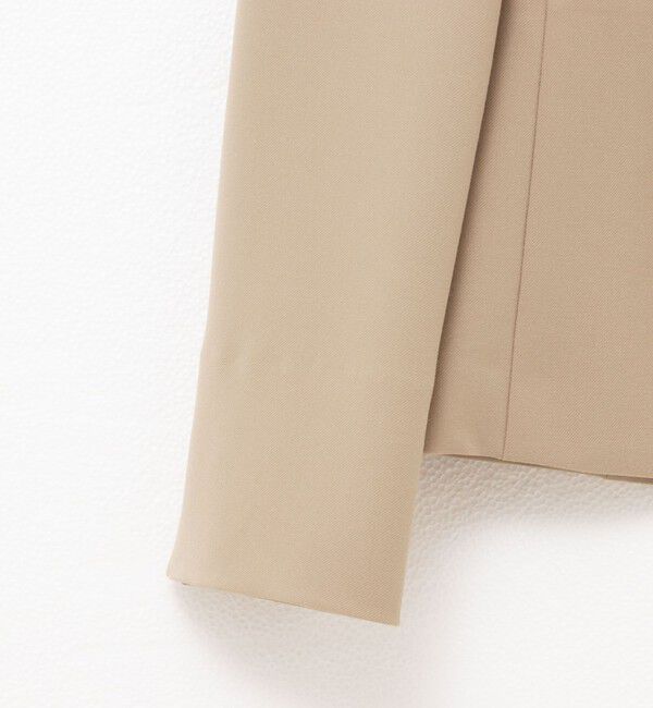 NOLLEY'S sophi「《セットアップ対応》ウォッシャブルツイルノーカラージャケット」|ノーカラージャケット|