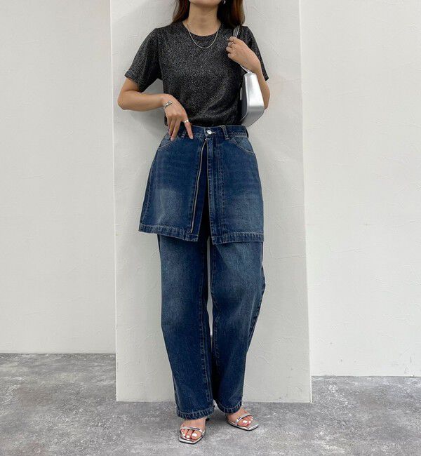 fredy emue「2WAYファスナー付きデニムミニスカート」|スカート|