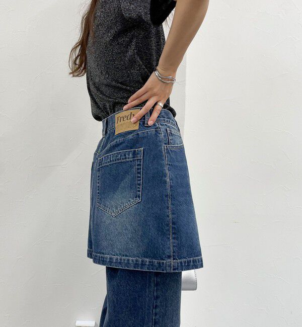 fredy emue「2WAYファスナー付きデニムミニスカート」|スカート|