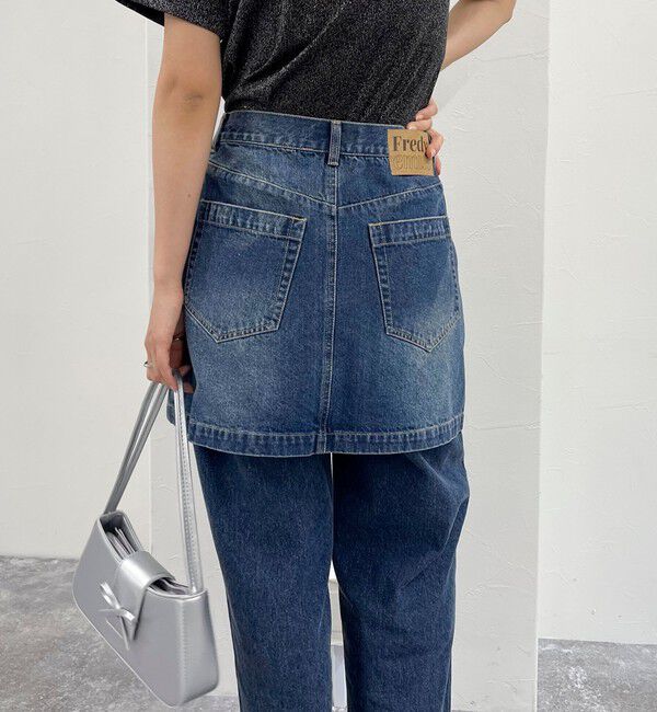 fredy emue「2WAYファスナー付きデニムミニスカート」|スカート|