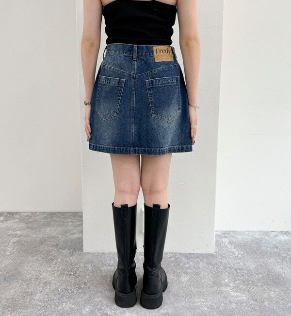 fredy emue「2WAYファスナー付きデニムミニスカート」|スカート|