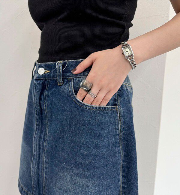 fredy emue「2WAYファスナー付きデニムミニスカート」|スカート|