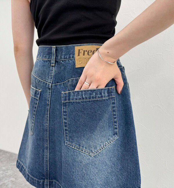 fredy emue「2WAYファスナー付きデニムミニスカート」|スカート|