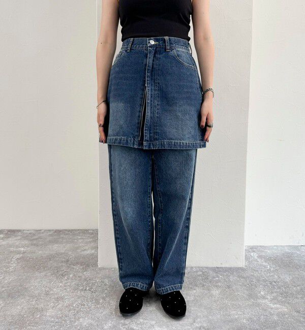 fredy emue「2WAYファスナー付きデニムミニスカート」|スカート|