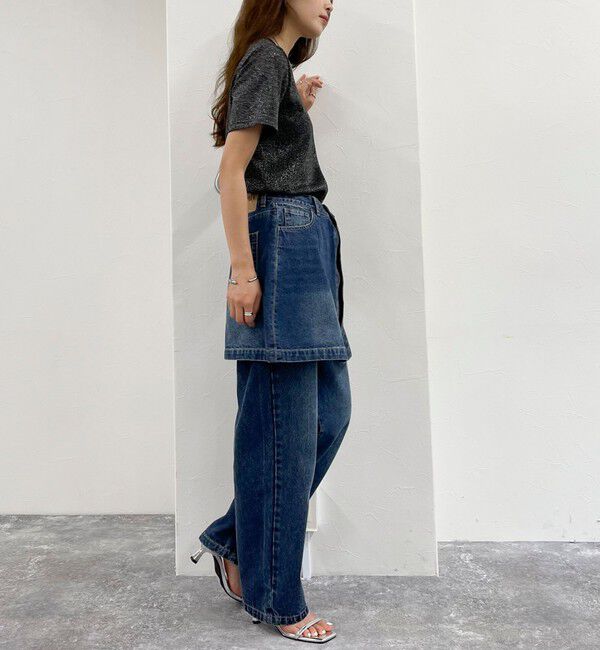 fredy emue「2WAYファスナー付きデニムミニスカート」|スカート|