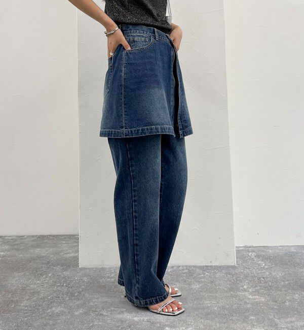 fredy emue「2WAYファスナー付きデニムミニスカート」|スカート|