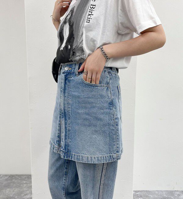 fredy emue「2WAYファスナー付きデニムミニスカート」|スカート|