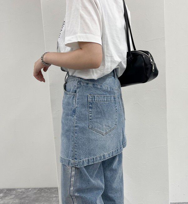 fredy emue「2WAYファスナー付きデニムミニスカート」|スカート|