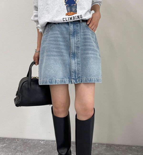 fredy emue「2WAYファスナー付きデニムミニスカート」|スカート|