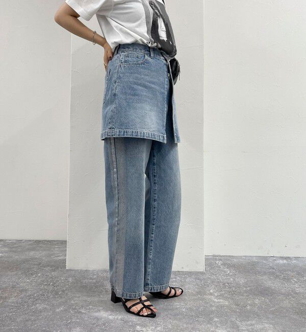 fredy emue「2WAYファスナー付きデニムミニスカート」|スカート|