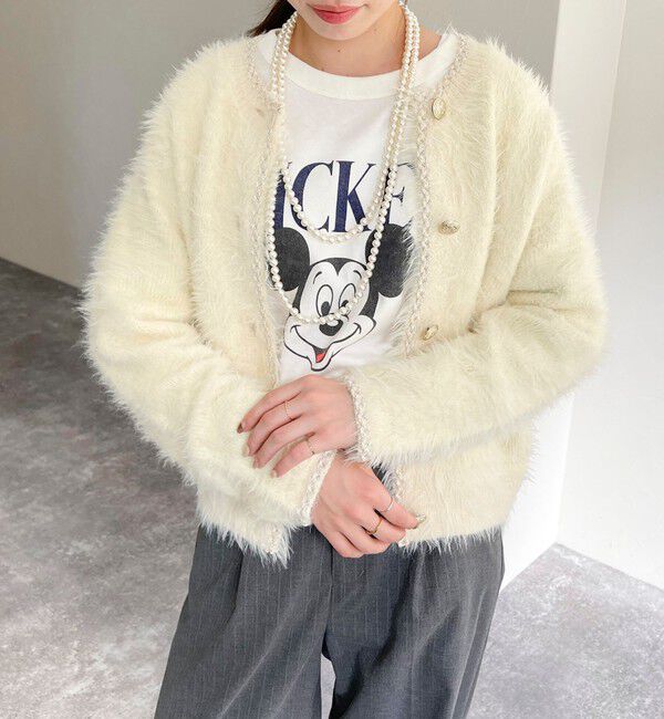 fredy emue「シャギーポケ付きジャケットカーディガン」|カーディガン|