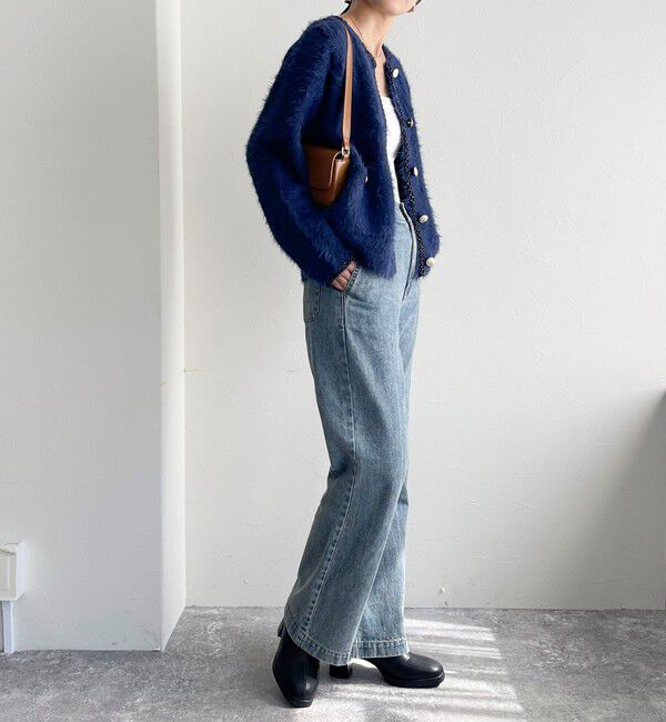 fredy emue「シャギーポケ付きジャケットカーディガン」|カーディガン|