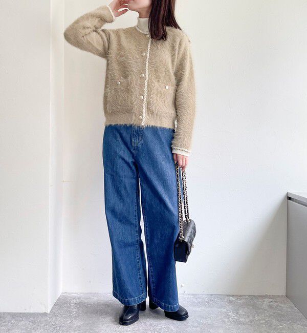fredy emue「シャギーポケ付きジャケットカーディガン」|カーディガン|