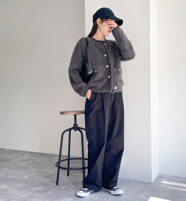 fredy emue「シャギーポケ付きジャケットカーディガン」|カーディガン|