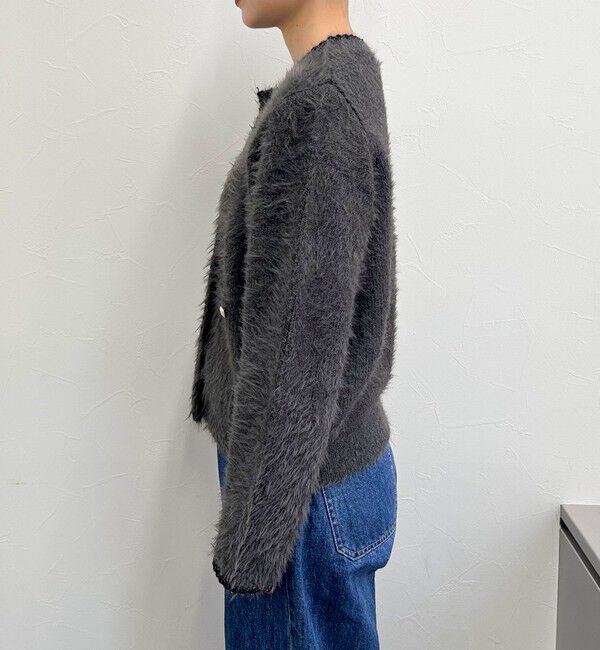 fredy emue「シャギーポケ付きジャケットカーディガン」|カーディガン|