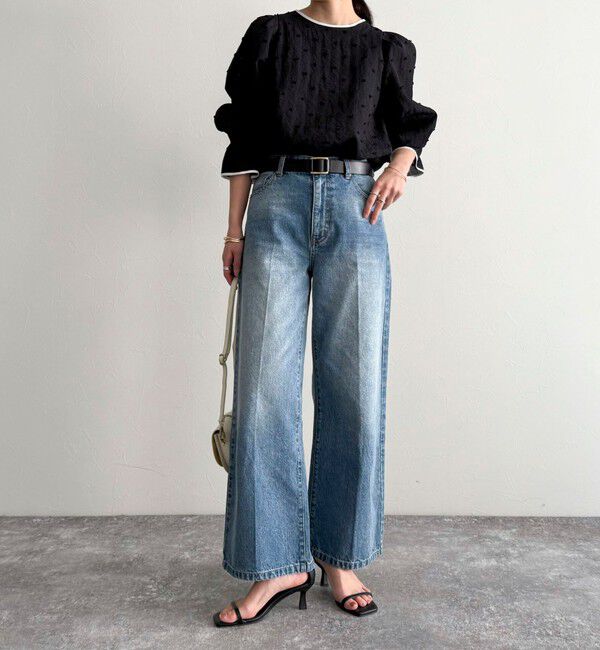 fredy emue「シアージャガードパイピングブラウス」|シャツ・ブラウス|