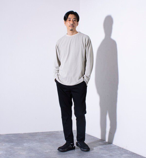 GLOSTER「【GLOSTER/グロスター】フェード加工 天竺 フェイクレイヤード ロングスリーブTシャツ ロンT」|Tシャツ・カットソー|