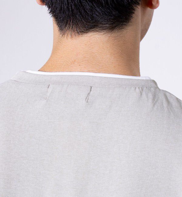 GLOSTER「【GLOSTER/グロスター】フェード加工 天竺 フェイクレイヤード ロングスリーブTシャツ ロンT」|Tシャツ・カットソー|