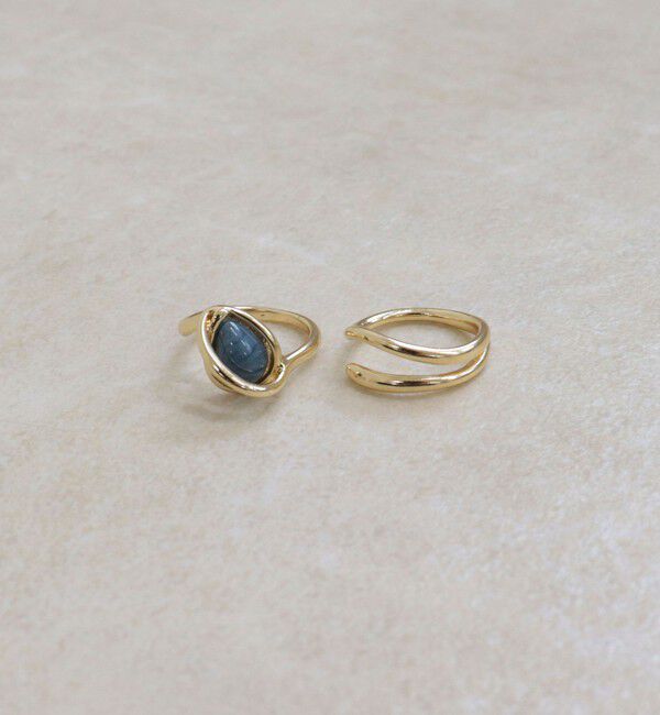 fredy emue「フェイクストーン2セットリング」|リング|