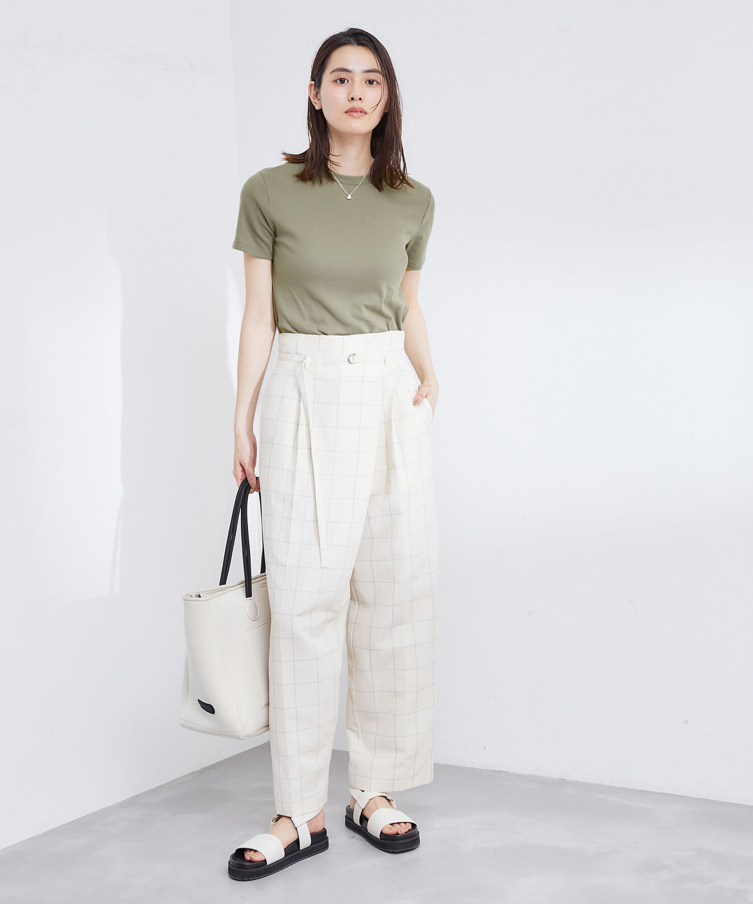 ROPE「【PETIT BATEAU（プチバトー）&times;ROPE'】ラウンドネックTEE」|Tシャツ・カットソー|