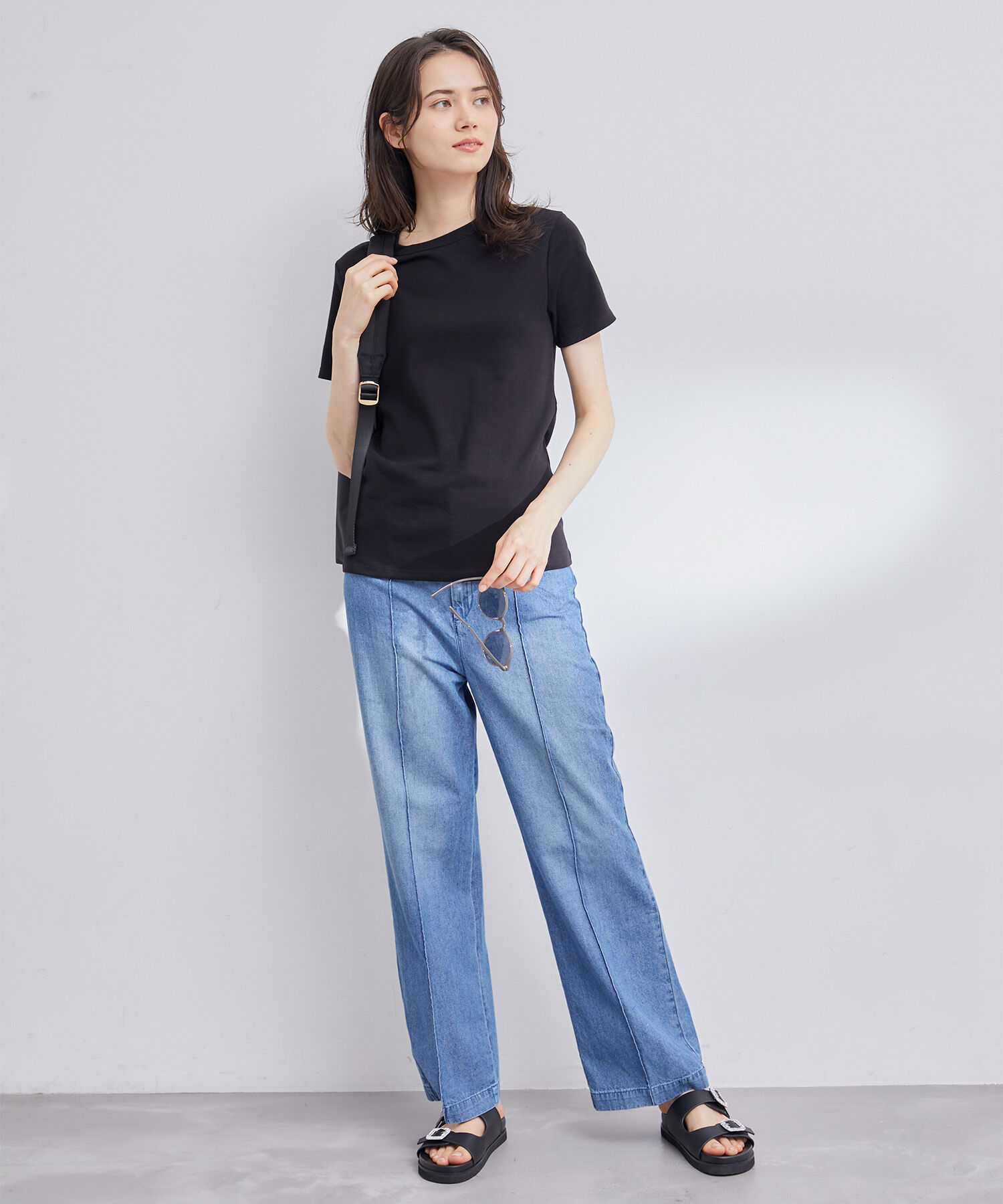 ROPE「【PETIT BATEAU（プチバトー）&times;ROPE'】ラウンドネックTEE」|Tシャツ・カットソー|