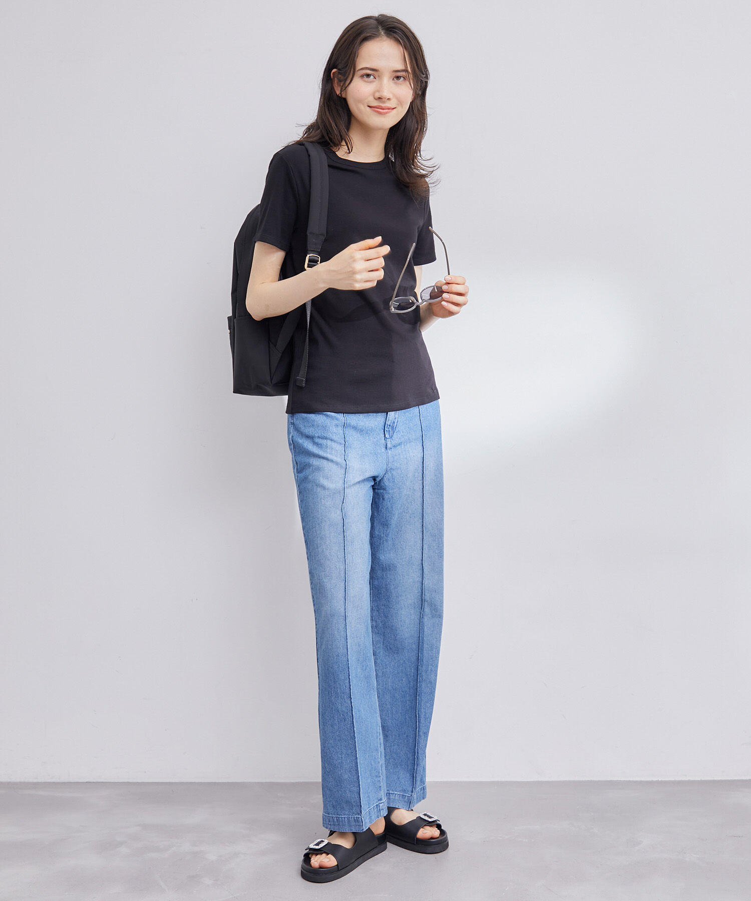 ROPE「【PETIT BATEAU（プチバトー）&times;ROPE'】ラウンドネックTEE」|Tシャツ・カットソー|