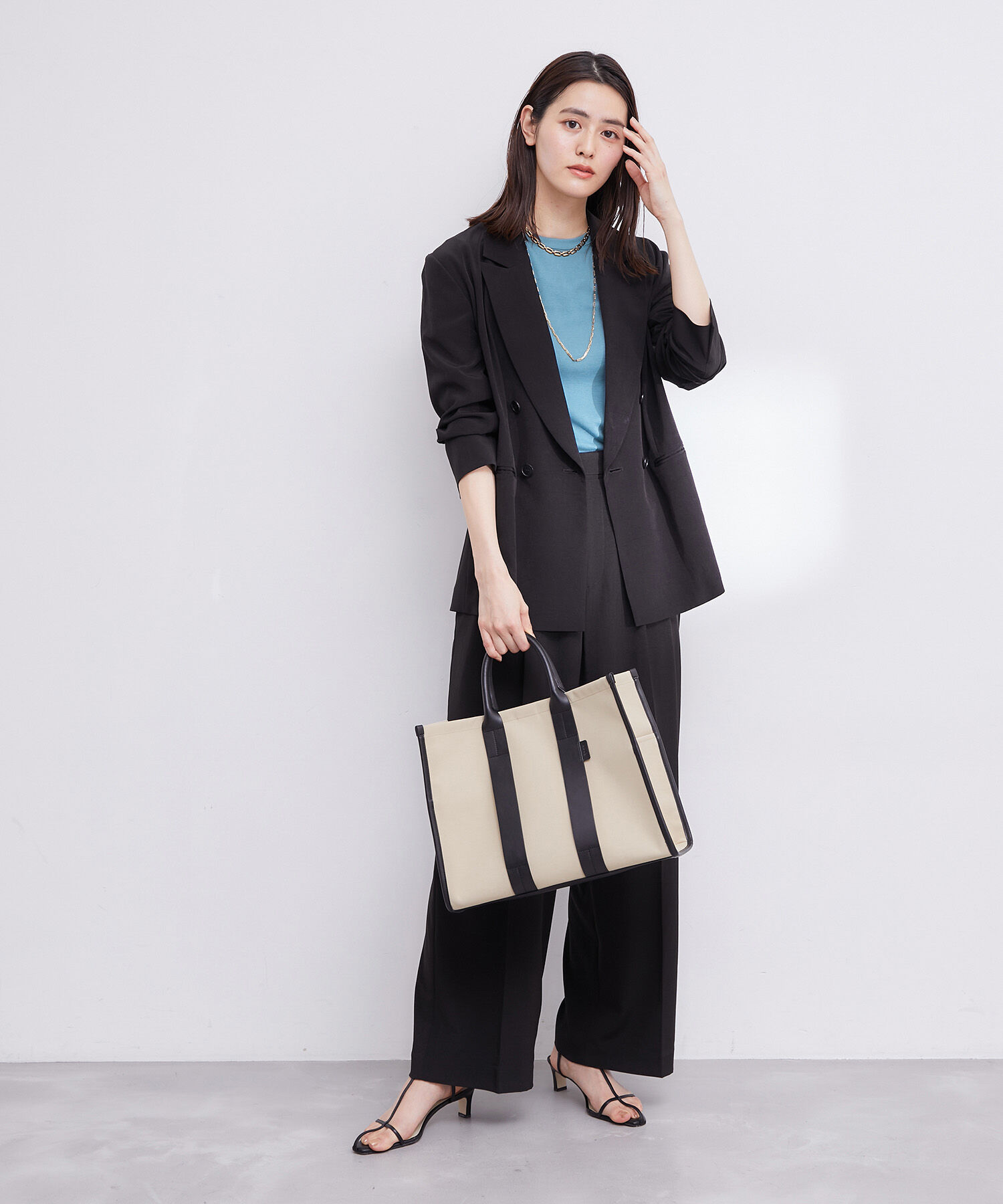 ROPE「【PETIT BATEAU（プチバトー）&times;ROPE'】ラウンドネックTEE」|Tシャツ・カットソー|